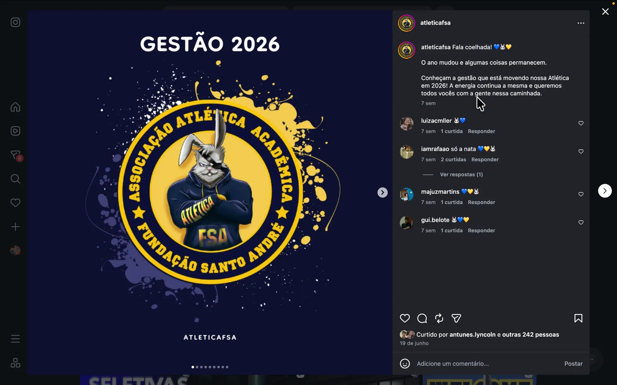 Selo oficial da ATLETICA FSA