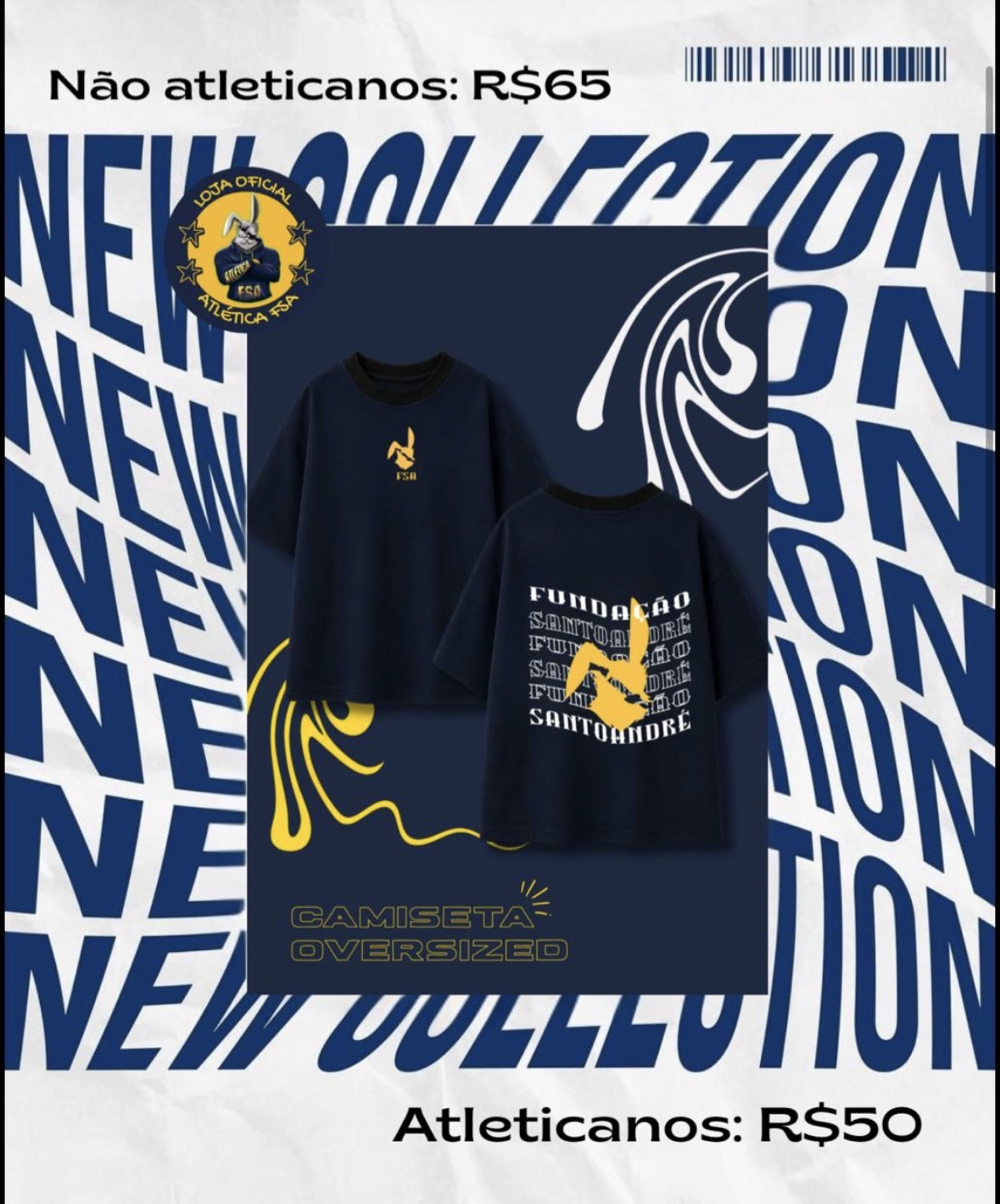 Camiseta Oficial FSA da ATLETICA FSA